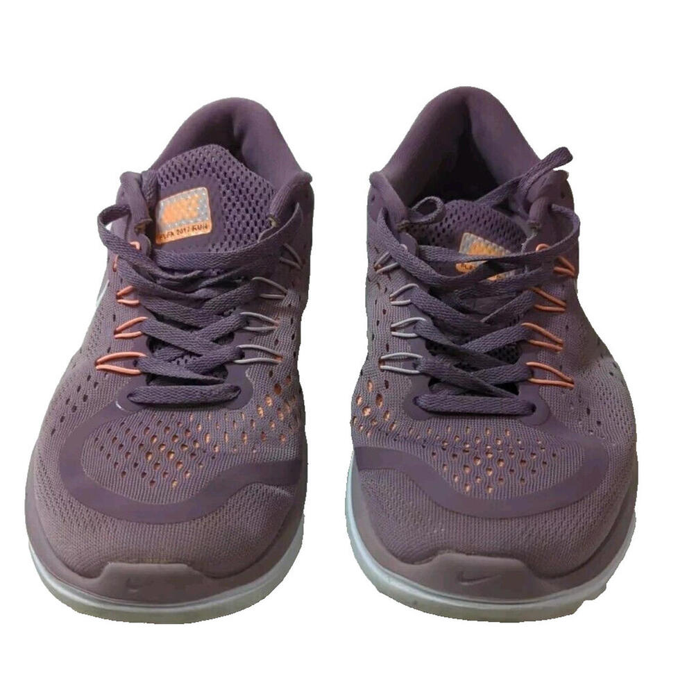 Nike Flex Run Women's S 9.5 Running Shoes Violet Dust White